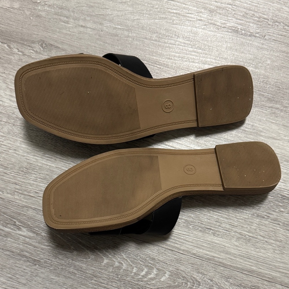 a new day Black Slide Sandals - Picture 3 of 4